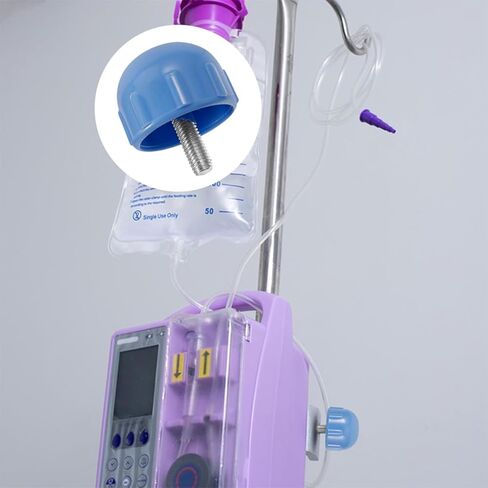 BESTYASH 2pcs Iv Stand Replacement Parts Screw Cap Mushroom Design for Secure Fixation Lightweight and Accessory for Home and Clinic Use in Kuwait