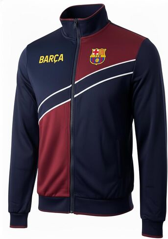 Icon Sports BARÇA Youth Zip-Up Jacket - Licensed FC Barcelona Kids Track Jacket in Saudi Arabia