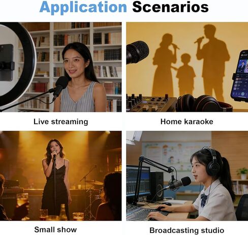 خلاط W IN-MIX الاحترافي ذو 4 قنوات مع بلوتوث وتسجيل USB وطاقة فانتوم 48 فولت - وحدة تحكم صوتية للاستوديو والبث المباشر للدي جي والكاريوكي والبث in Kuwait