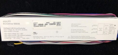 Ecodrive 566/M 900MA LIN ECOdrive AC، 50W، 0-10V+aux، تيار ثابت، مخرج 1x 55V، 226M90 أو 222GFK، EC0566M 900MA LIN in Kuwait