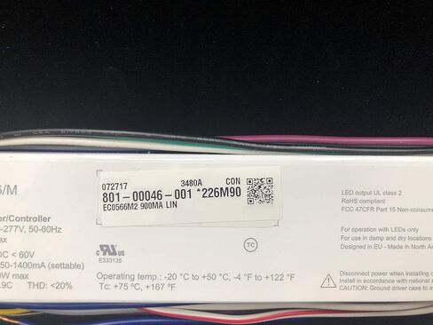Ecodrive 566/M 900MA LIN ECOdrive AC، 50W، 0-10V+aux، تيار ثابت، مخرج 1x 55V، 226M90 أو 222GFK، EC0566M 900MA LIN in Kuwait
