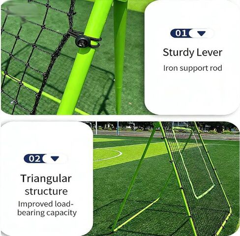 Volleyball Rebounder Net 7x4 FT, 5 Angle Adjustable, High-Tension PE Net with Steel Frame for Soccer Baseball Lacrosse Training in Saudi Arabia