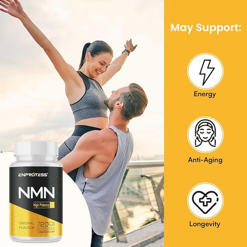 NMN 500 ملغ تحت اللسان، أقصى قدر من الامتصاص ومكمل NMN سريع المفعول (إمداد لمدة 120 يومًا)، 99% NMN نقي (أحادي نيوكليوتيد النيكوتيناميد) لـ NAD، الخلية، المناعة، الطاقة، العضلات، مكافحة الشيخوخة، طول العمر، 120 قرص استحلاب in Saudi Arabia