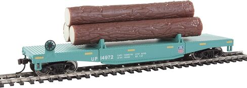 Walthers Trainline Ho Scale Model Dork Dump Car مع 3 سجلات - جاهزة لتشغيل Railroad Alaska #17102 (علامات زرقاء وذات صفراء) in Kuwait
