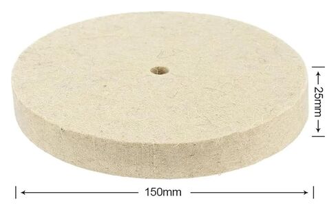 ACE850 1pc 6inch 150mm Wool Felt Polishing Buffing Wheel Gold Silver Jewelry Mirror for Buffer Polishers Grinder ACE850 in Kuwait