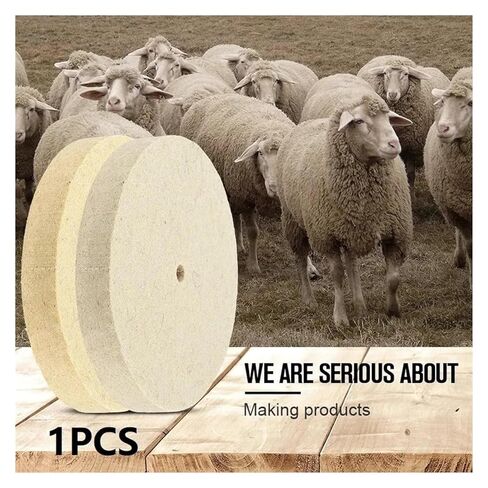 ACE850 1pc 6inch 150mm Wool Felt Polishing Buffing Wheel Gold Silver Jewelry Mirror for Buffer Polishers Grinder ACE850 in Kuwait