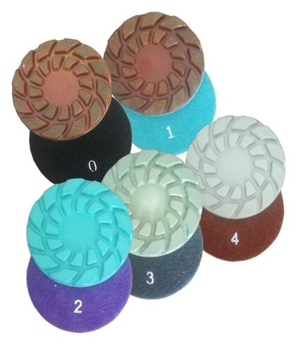ACE850 4 Inch 100mm Diamond Wet/Dry Polishing Pads for Granite Angle Grinder Hand Polisher Floor ACE850 in Saudi Arabia