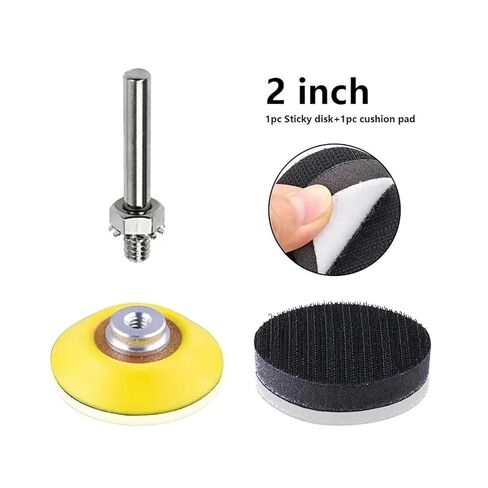 ACE850 Sanding Disc 203Pcs 2inch 51mm Round Abrasive Dry Sandpaper with 2'' Back-up Pad for Polishing Cleaner Tools Paper ACE850 in Kuwait