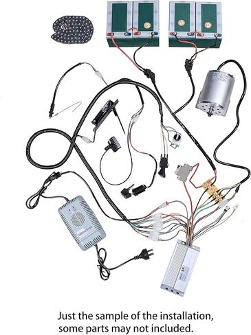 Complete 48V 1800W Brushless Electric Motor Kit with Controller, 29" Rear Axle Kit, Wheels, Throttle & Batteries – High-Torque DIY Conversion Kit for Go-Kart, ATV, Quad, and More in Saudi Arabia