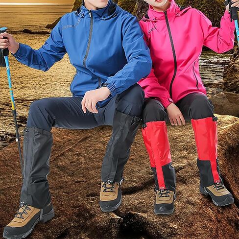 Leg Gaiters for Hiking Boots,900D Waterproof Hunting Hiking Gaiters Adjustable Snow Boot Gaiters for Climbing, Dirt-Proof Ripstop Shoe Gaiters for Men Women in Saudi Arabia