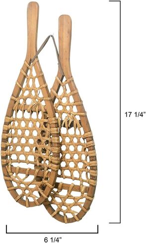 ديكور حائط صغير بأحذية ثلجية من BLACK FOREST DECOR - لمسة نزل التزلج الخشبي الريفي - 17.25 بوصة × 6.25 بوصة in Kuwait