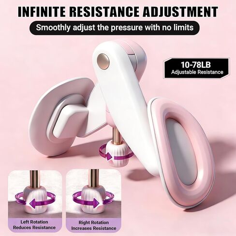 Thigh Trainer,Pelvic Floor Trainer Women,Upgraded Adjustable Resistance Kegel Trainer Ideal for Home/Gym Workouts,Body Sculpting,Yoga and Postpartum Recovery in Saudi Arabia