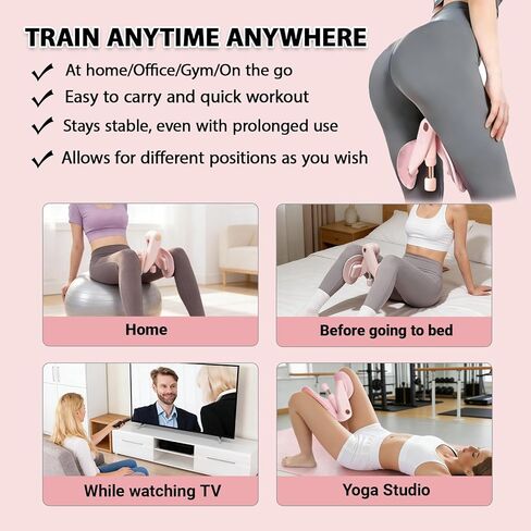Thigh Trainer,Pelvic Floor Trainer Women,Upgraded Adjustable Resistance Kegel Trainer Ideal for Home/Gym Workouts,Body Sculpting,Yoga and Postpartum Recovery in Saudi Arabia