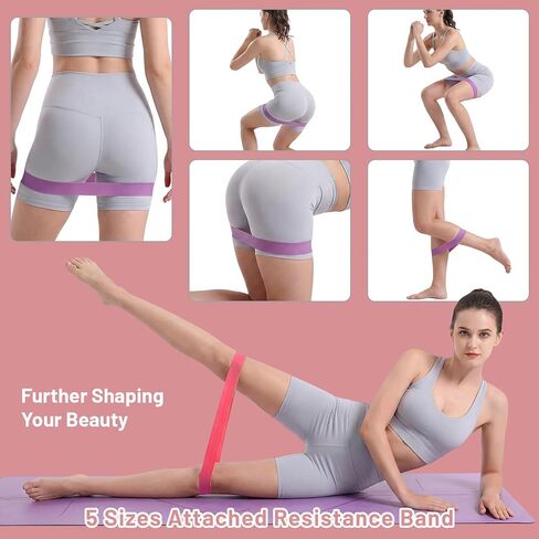 Thigh Master & Trainer, LED Counter Inner Thigh Exerciser for Women, 360° Kegel Exerciser, Pelvic Floor Muscle Devices for Hip Trimmer Leg Arm Workouts with 5-30LB Resistance Band in Saudi Arabia