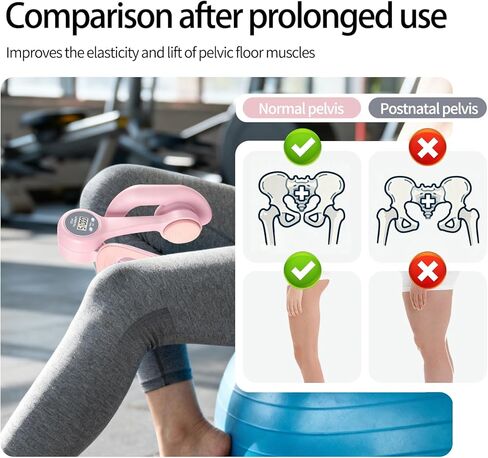 جهاز تمرين الفخذ الداخلي للنساء، أجهزة تمرين أرضية الحوض مع عداد عرض، مدرب الورك قابل للتعديل كيجل لإعادة التأهيل بعد الولادة، معدات اللياقة البدنية المنزلية للورك/الساق/المؤخرة in Kuwait