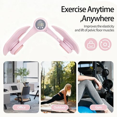 جهاز تمرين الفخذ الداخلي للنساء، أجهزة تمرين أرضية الحوض مع عداد عرض، مدرب الورك قابل للتعديل كيجل لإعادة التأهيل بعد الولادة، معدات اللياقة البدنية المنزلية للورك/الساق/المؤخرة in Kuwait