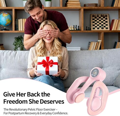 جهاز تمرين الفخذ الداخلي للنساء، أجهزة تمرين أرضية الحوض مع عداد عرض، مدرب الورك قابل للتعديل كيجل لإعادة التأهيل بعد الولادة، معدات اللياقة البدنية المنزلية للورك/الساق/المؤخرة in Kuwait