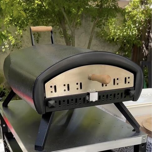 Pizza Oven Door - fits Bertello 16" Grande, SimulFIRE - Stainless Steel Accessory for Heat Retention, Faster Heating, Stone Protection, Even Cooking, Launch Recovery, Heat Stabilization in Saudi Arabia