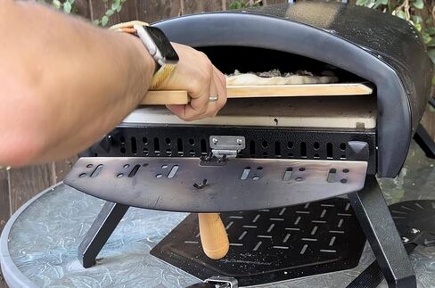 Pizza Oven Door - fits Bertello 16" Grande, SimulFIRE - Stainless Steel Accessory for Heat Retention, Faster Heating, Stone Protection, Even Cooking, Launch Recovery, Heat Stabilization in Saudi Arabia