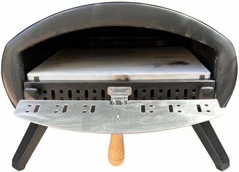 Pizza Oven Door - fits Bertello 16" Grande, SimulFIRE - Stainless Steel Accessory for Heat Retention, Faster Heating, Stone Protection, Even Cooking, Launch Recovery, Heat Stabilization in Saudi Arabia