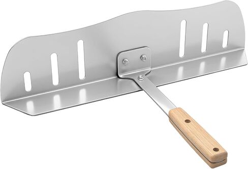 Pizza Oven Baffle Door 16" x 4", Stainless Steel Oven Baffle with Heat-Resistant Wooden Handle, Windproof Heat Retention, Universal Fit for Dome Pizza Ovens & Standard Bracket in Saudi Arabia