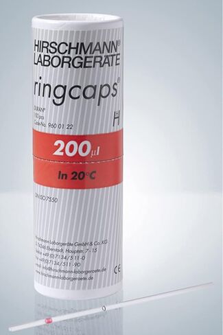 ماصة شعرية للاستعمال مرة واحدة من هيرشمان 9600140، 40 ميكرولتر (عبوة من 250 قطعة) in Kuwait