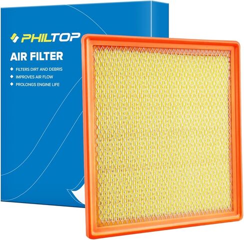 Philtop Engine Air Filter CA11002 استبدال Infinit QX56 2011-2013 ، QX80 2014-2022 و Nissan Armada 2017-2022 ، لوحة جامدة in Kuwait