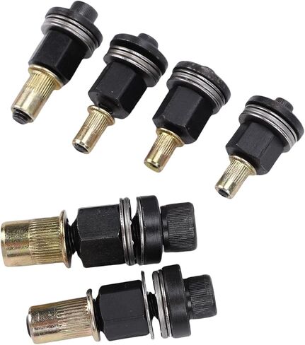 Jectse 6Pcs Hand Rivet Nut Tool Mandrels, Manual Rivnut Tool Mandrel Set Accessories 10 24 to 3 8 16, with Common Sizes for Sheet Metal Pipe Riveting Automotive Furniture Construction in Saudi Arabia