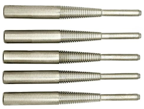 M-9X5 M-9 Standard Tapered Type Mandrels for Cartridge Rolls, 2-3/4" Overall Length, 1/4" x1" Shank x 1/8"x1" Pilot (Pack of 5) in Saudi Arabia