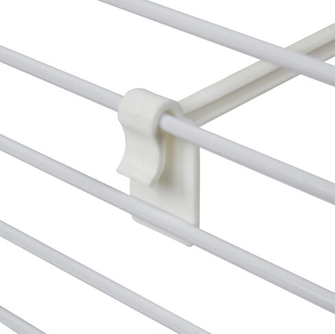 SSWBasics White Ribbon Organizer/Dispenser and 12 Hooks - Premium Ribbon Holder and Crafting Storage Solution - Ideal Ribbon Storage Organizer for Home and Office Use - 12" W x 15" H in Saudi Arabia