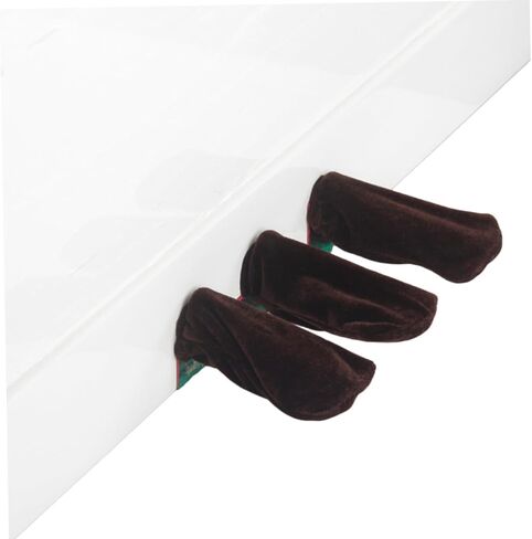 3pcs Plush Velvet Piano Pedal Covers Protective Foot Pads for Sustain Pedal Non-Slip and Soft Fabric for Grand and Upright Pianos in Saudi Arabia