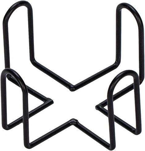 1 Pc Black Iron Coaster Holder Metal Storage Rack Coasters Shelf for Both Round and Square Coasters, Bar Bar Tools(4.40 X 4.40 X 2.48in) in Saudi Arabia