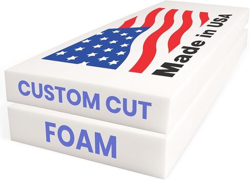 رغوة تنجيد مخصصة من مادة البولي يوريثين مقطوعة حسب الحجم - استبدال وسادة الأريكة، حشوة إسفنجية للكراسي والأرائك والمقاعد ووسائد المقاعد والمشاريع التي تصنعها بنفسك، كثافة عالية أو متوسطة، معتمدة من CertiPUR-US in Kuwait