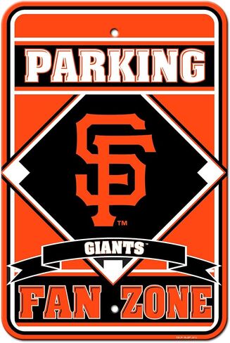 لافتة وقوف السيارات البلاستيكية MLB San Francisco Giants، مقاس واحد، لون الفريق in Saudi Arabia