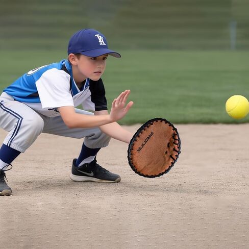 ProNine Sports Baseball Training Bundle – Flat Trainer Glove, Reaction Ball & Indoor Foam Baseball – Fielding Drills, Soft Hands & Hand-Eye Coordination Practice Equipment for Players & Coaches in Kuwait