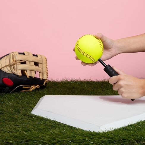 أداة تدريب الكرة اللينة الدوارة من Pitch Break - مدرب قوة الإصبع وأداة نصب الثبات للأباريق السريعة، تعزز قوة القبضة، وتزيد من معدل الدوران والدقة، كرة 12 بوصة قبضة بأربعة درزات in Saudi Arabia