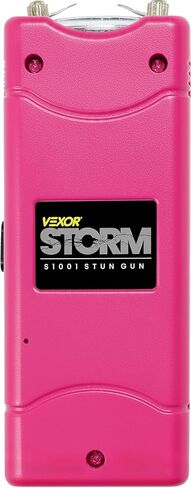 Vexor Storm Mini S1001 Personal Safety Device - Compact Rechargeable with LED Light - USB Charging - Pocket Size - Safety Lock - Includes Training Guide in Saudi Arabia