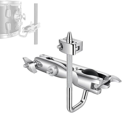 RANMING توم المشبك سبائك الألومنيوم أجراس البقر المشبك الطبول مجموعة تصاعد المشابك مع العالمي أومني الكرة و L-قضيب الطبول مجموعة المشابك ل Toms Cowbells Jam كتل الدفوف in Kuwait