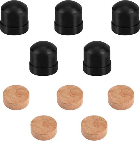 10pcs Trombone Cork Pads and Slide Rubber End Bumpers, Durable Trombone Spit Valve Cork and Slide Rubber End Tip Bumper for Musical Instrument Accessories in Saudi Arabia