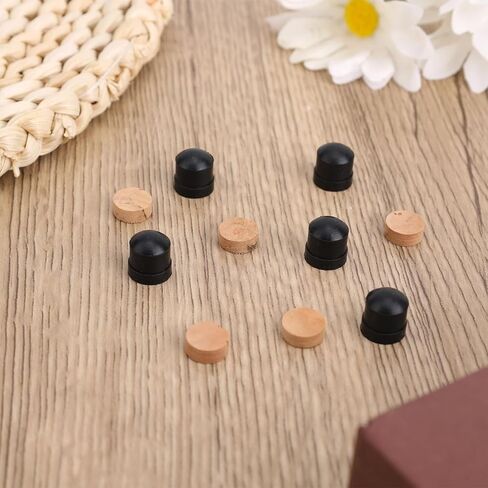 10pcs Trombone Cork Pads and Slide Rubber End Bumpers, Durable Trombone Spit Valve Cork and Slide Rubber End Tip Bumper for Musical Instrument Accessories in Saudi Arabia