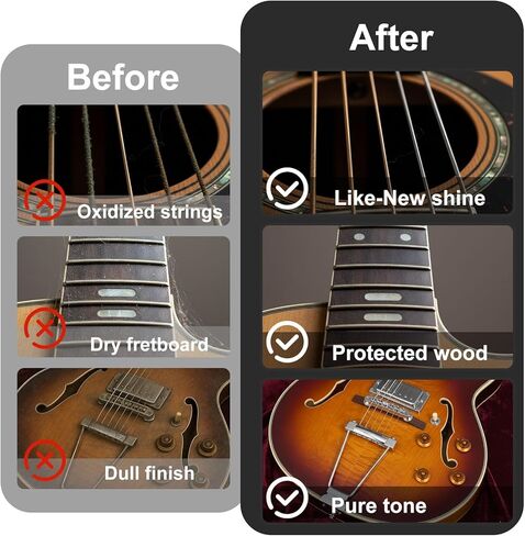 Guitar Cleaning Kit, All-in-One Guitar Maintenance Kit for Guitar Cleaning and Maintenance, Ideal for Beginners and Professionals in Kuwait