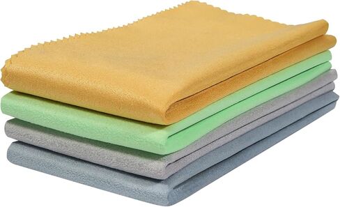 Guitar Cloths Ultrafine fiber suede Plush Polishing Cloths for Musical Instruments Premium Polishing & Cleaning Cloths for Guitar Violin Piano Clarinet Trumpet Sax Universal, 4-Pack 12"x12" in Kuwait