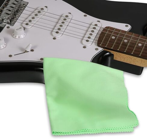 Guitar Cloths Ultrafine fiber suede Plush Polishing Cloths for Musical Instruments Premium Polishing & Cleaning Cloths for Guitar Violin Piano Clarinet Trumpet Sax Universal, 4-Pack 12"x12" in Kuwait