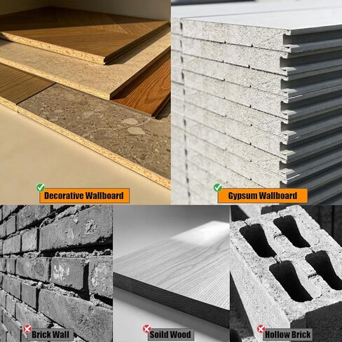 مثبتات الحوائط الجافة مع مجموعة براغي، حفر ذاتي، 3 أحجام، إجمالي 50 قطعة، مثبتات جدارية من الألواح الصخرية وأظافر لتعليق الصور، رف الكتب، ديكور المنزل، مجموعة مراسي التمدد والمسامير (لا حاجة إلى الحفر) in Kuwait