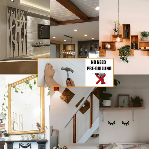 مثبتات الحوائط الجافة مع مجموعة براغي، حفر ذاتي، 3 أحجام، إجمالي 50 قطعة، مثبتات جدارية من الألواح الصخرية وأظافر لتعليق الصور، رف الكتب، ديكور المنزل، مجموعة مراسي التمدد والمسامير (لا حاجة إلى الحفر) in Kuwait