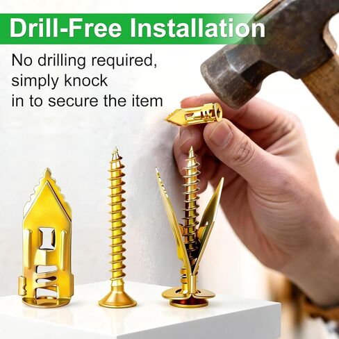 Twidec/Drilling Drywall Anchors and Screws Assortment Kit and Heavy Duty Toggle Bolts,8 Size Metal/Plastic Dry Wall Anchors 165PCS for Bedroom,Office Wall Art Decor,Brick and Cement Walls in Saudi Arabia