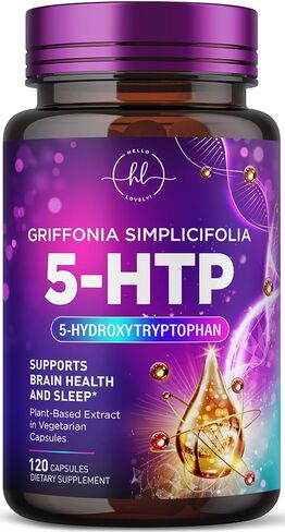 مكمل 5-HTP - 200 ملجم لكل جرعة - قوة إضافية 5HTP من جريفونيا سيمبليسيفوليا - يدعم النوم المريح والهدوء الطبيعي وصحة الدماغ - 5 هيدروكسي تريبتوفان - معبأة في زجاجات في الولايات المتحدة الأمريكية - 60 كبسولة in Saudi Arabia