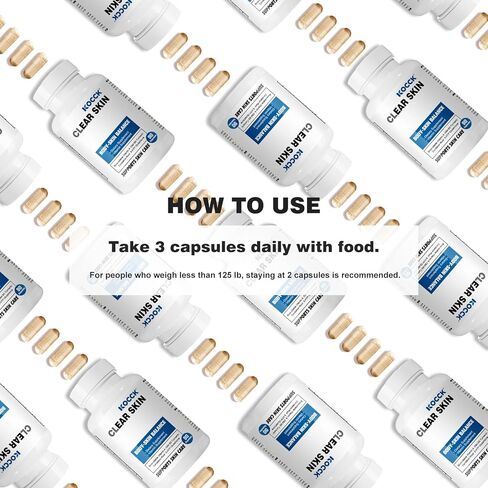 Hormonal Acne Treatment, Clear Skin Supplement, 5-HTP, Nature DIM Supplement, Skin Care Vitamins, Hormone Balance, Daily Using 2 Capsules, 90 Capsules. (Milk) in Saudi Arabia