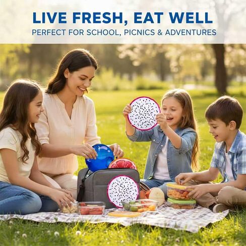 Lunch Ice Pack- Reusable Ice Packs for Cooler and Lunch Box - Long Lasting, Lightweight, Soft Gel Ice Packs for Camping, Beach Bags, Picnics, （3 Pcs ） in Kuwait