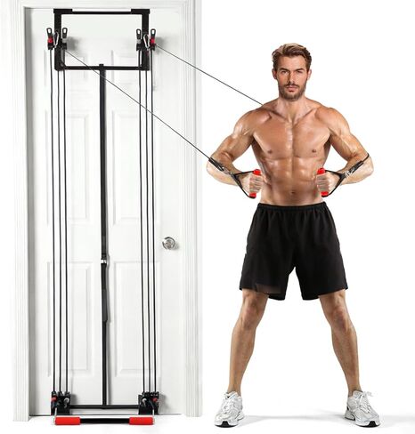 معدات تمرين كمال الأجسام الكاملة من Door Gym، مجموعة أربطة مقاومة لتمارين اللياقة البدنية، برج الجسم لفقدان الوزن in Kuwait